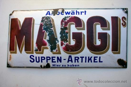 Carteles: Chapa esmaltada MAGGI - Foto 1