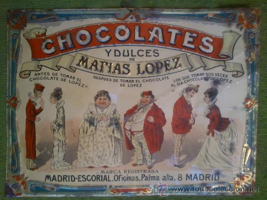 Affiches: Chapa de Chocolates,Mat&iacute;as L&oacute;pez,Andreis,los gordos y los flacos,Madrid,original,Inencontrable!!!!
