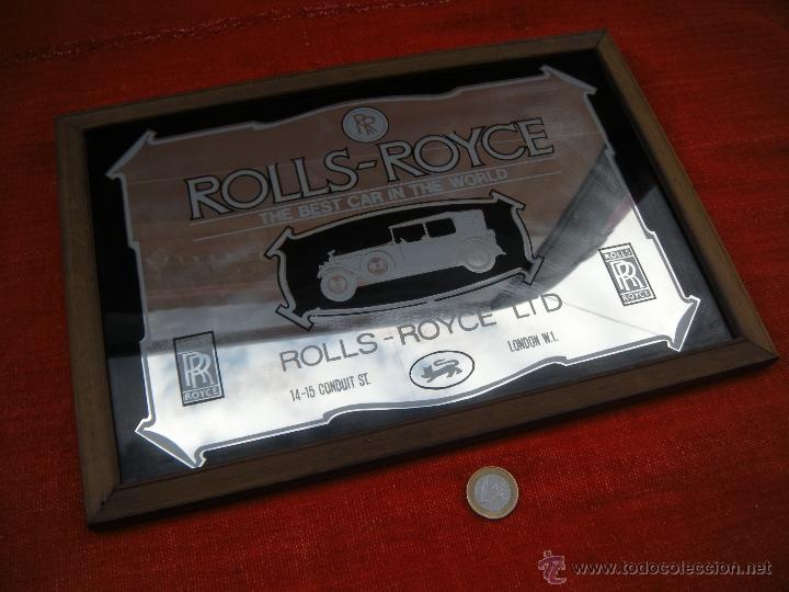 Carteles: CUADRO CON ESPEJO COCHE ROLLS - ROYCE - Foto 4