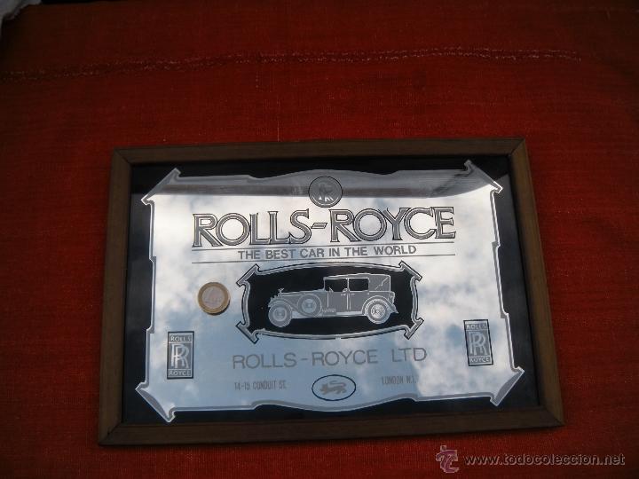 Carteles: CUADRO CON ESPEJO COCHE ROLLS - ROYCE - Foto 5