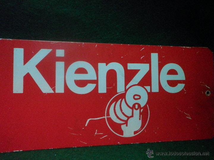 Carteles: CARTEL DE CHAPA ORIGINAL KIENZLE - Foto 2