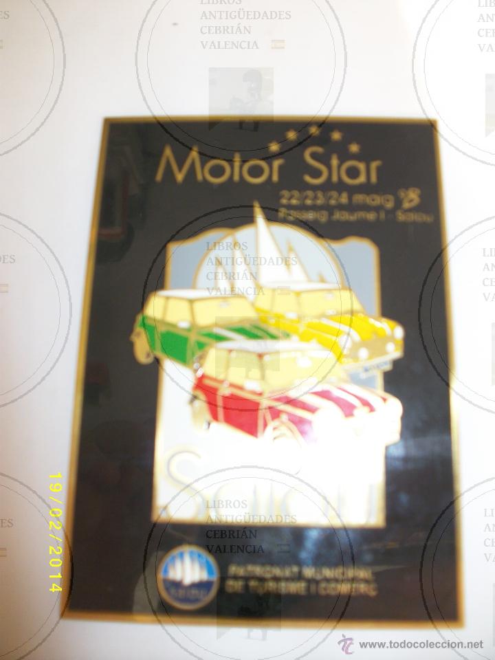 Affiches: PLACA METALICA ESMALTADA MINI PUBLICIDAD MOTOR STAR SALOU 1998