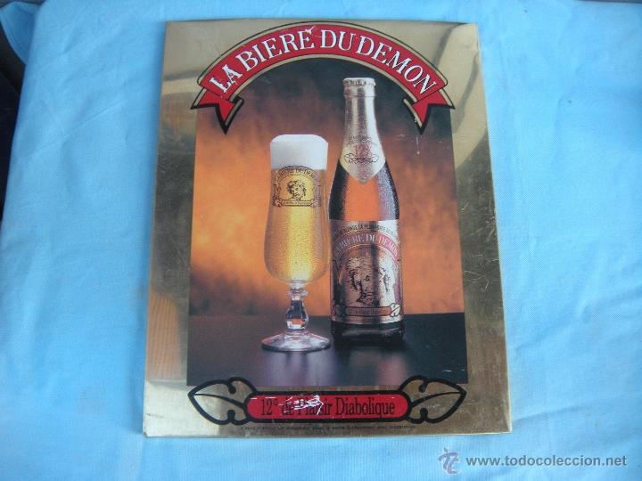 Posters: CARTEL EN CHAPA DE ALUMINIO SERIGRAFIADO CERVEZA LA BIERE DU DEMON