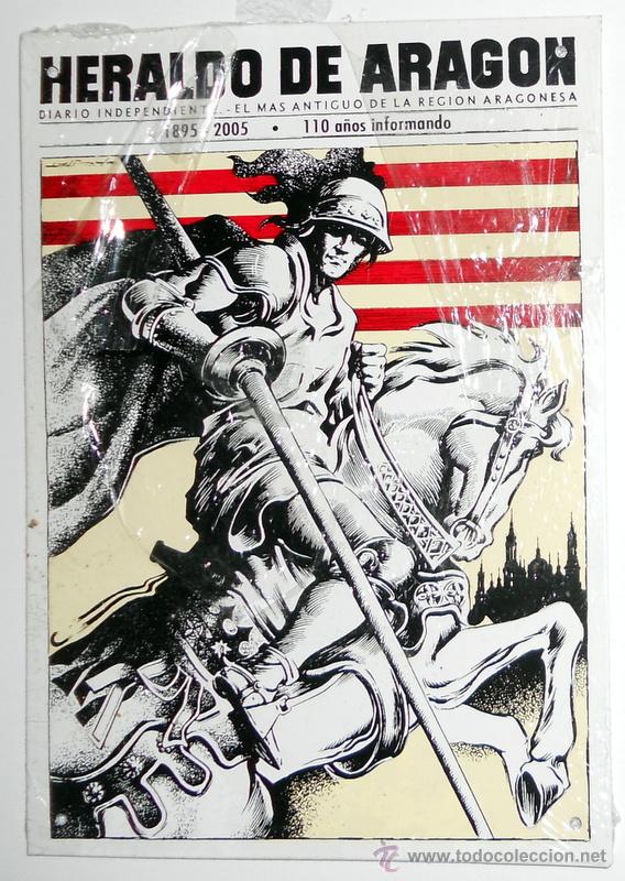 Posters: CHAPA PERIODICO HERALDO DE ARAGON 110 ANIVERSARIO 1895-2005. NUEVO!!! PRECINTADA!!