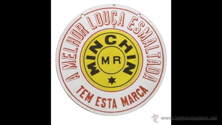 Carteles: Chapa esmaltada portuguesa - Foto 1