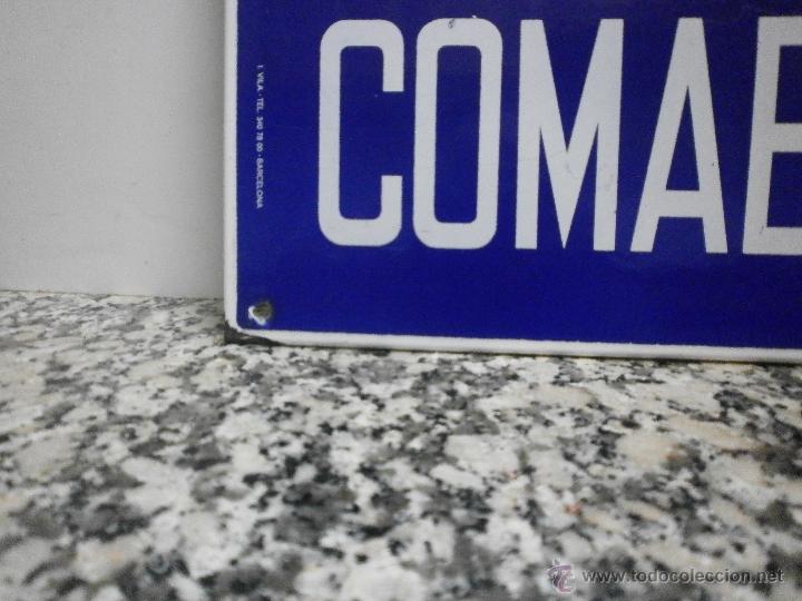 Carteles: CHAPA  METALICA ESMALTADA CARRER COMABRUNA - Foto 3