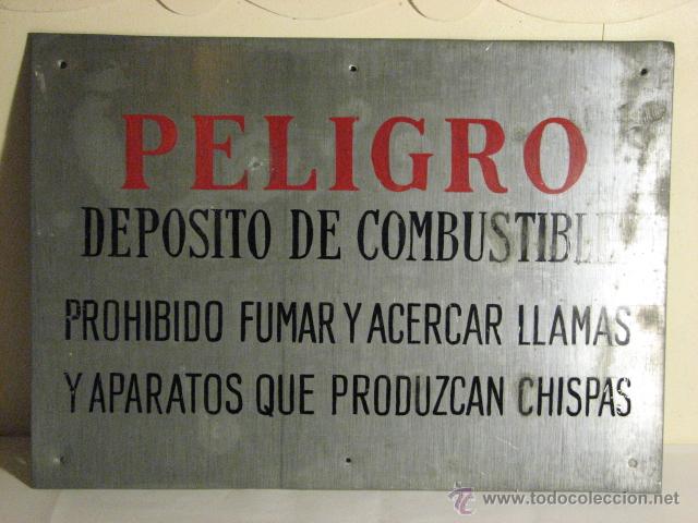 Carteles: PLACA MET&Aacute;LICA INFORMATIVA - Foto 1
