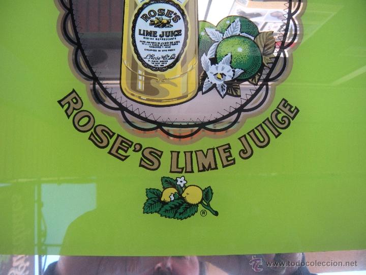 Carteles: ESPEJO LITOGRAFIADO BEBIDA ROSE&acute;S LIME - Foto 3