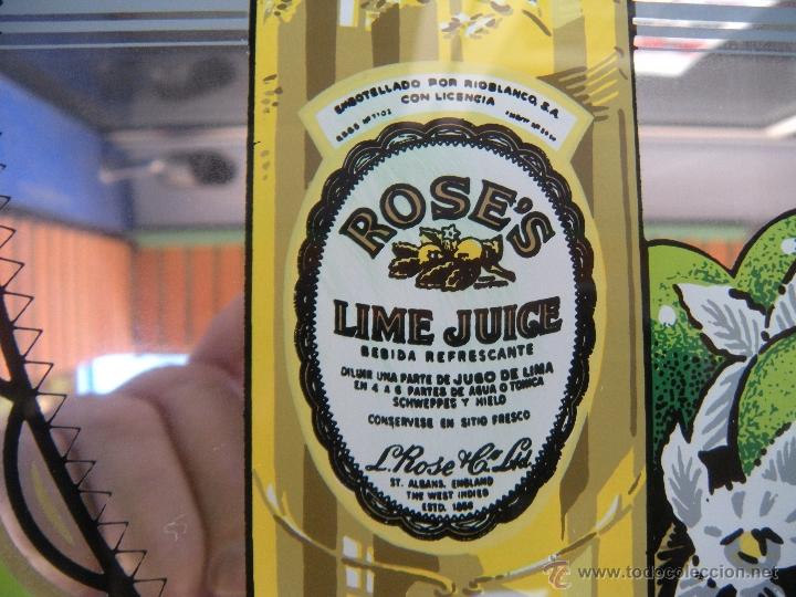 Carteles: ESPEJO LITOGRAFIADO BEBIDA ROSE&acute;S LIME - Foto 4
