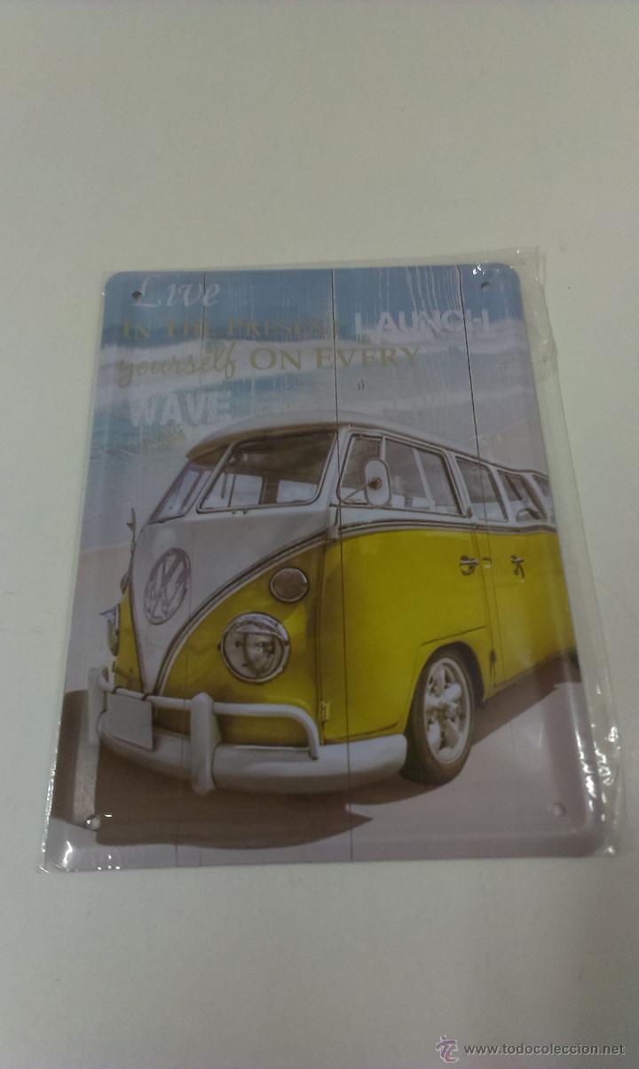 Affiches: REPRODUCCION CHAPA. FURGONETA ANTIG&Uuml;A VOLSKWAGEN