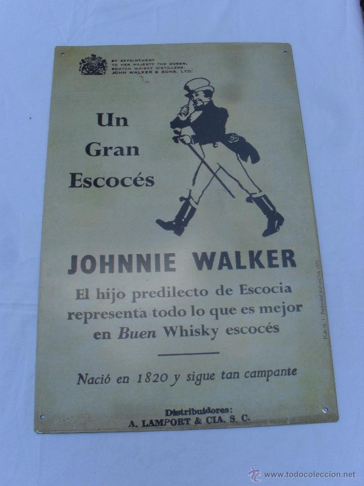 Carteles: CHAPA JOHNNIE WALKER - Foto 1