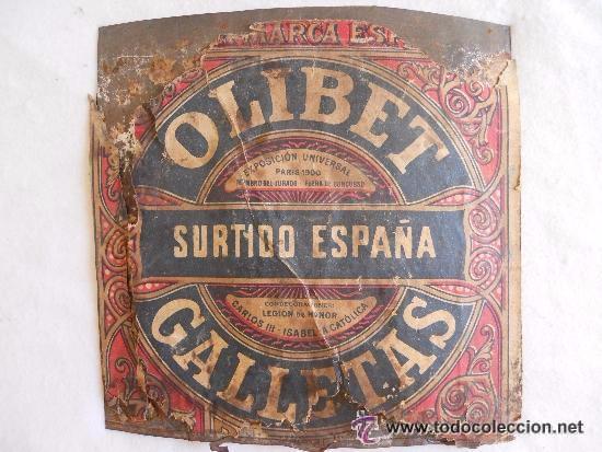 Affiches: CHAPA CON PUBLICIDAD GALLETAS OLIBET
