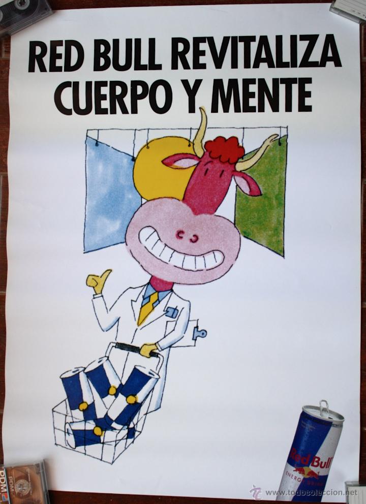 Plakate: CARTEL POSTER RED BULL. PROMOCIONAL. A&Ntilde;OS 90. ORIGINAL.