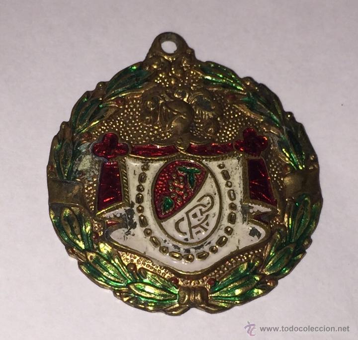 Plakate: Chapa de bronce y esmalte de publicidad de Lavas Goma