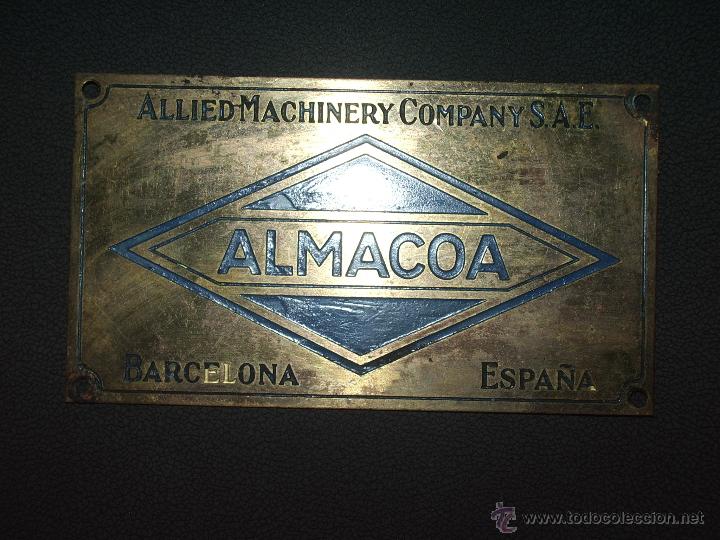 Carteles: CHAPA MAQUINARIA : ALMACOA - Foto 1