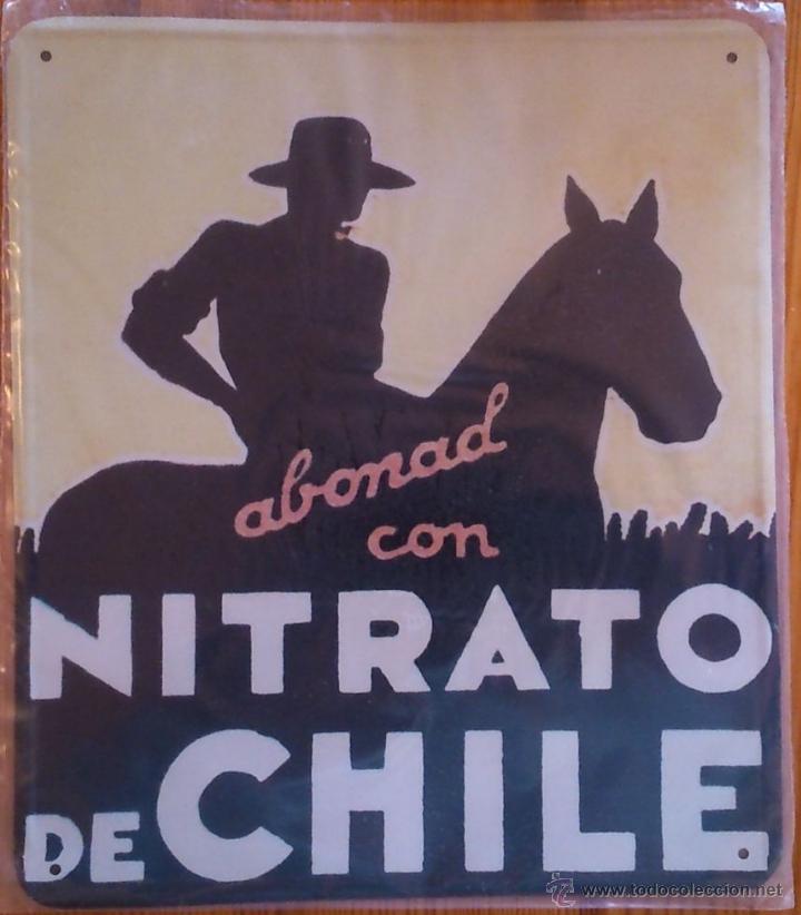 Plakate: Chapa publicitaria Nitrato de Chile (r&eacute;plica)