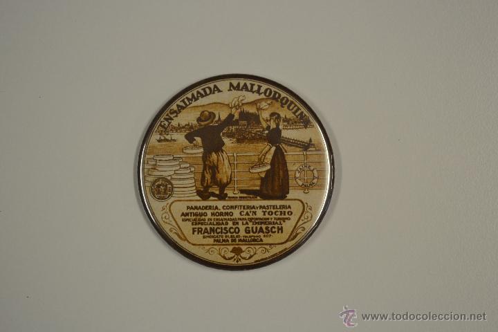 Affiches: PACK DE 5 IMANES DE 75MM DE DI&Aacute;METRO DE ENSAIMADA MALLORQUINA FRANCISCO GUASCH. C&acute;AN TOCHO. MALLORCA