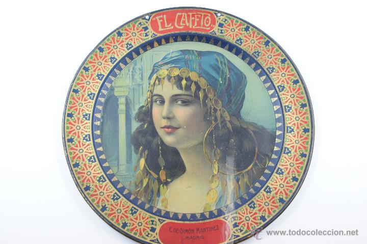 Plakate: El Cafeto. Calle Sim&oacute;n Martinez Madrid. Chapa pintada. 1920-30