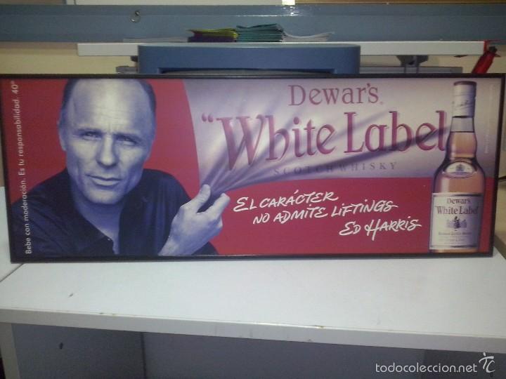 Affiches: cartel enmarcado de whisky white laber ed harris