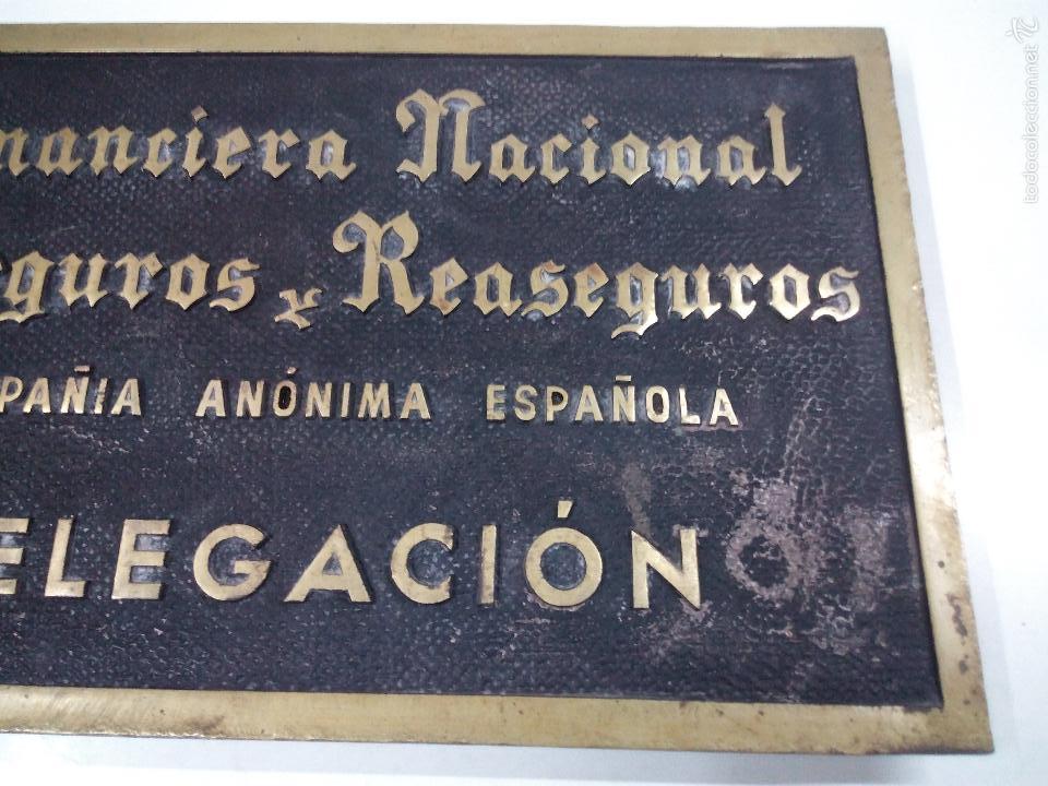 Carteles: PLACA O CHAPA . FINANCIERA NACIONAL DE SEGUROS Y REASEGUROS . DELEGACION - Foto 9