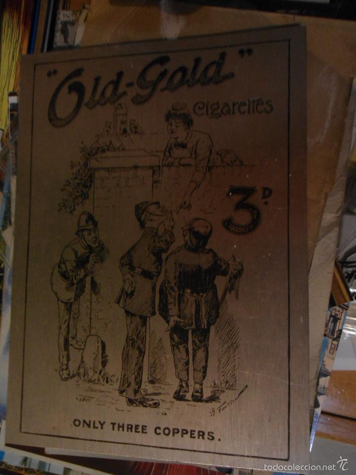 Posters: CARTEL PUBLICIDAD CIGARROS MILITAR - OLD GOLD CIGARRETES