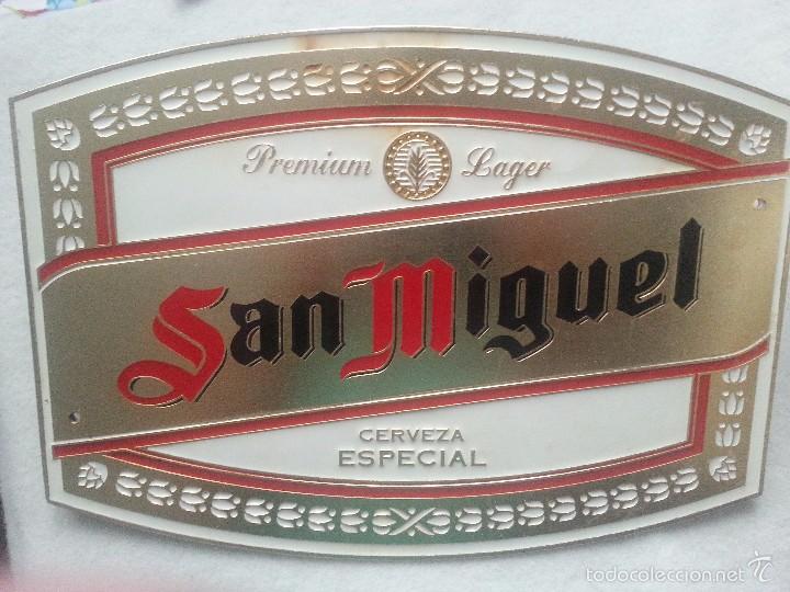 Carteles: SAN MIGUEL. CERVEZA.PLACA. - Foto 1