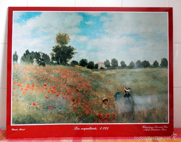 Affiches: Chapa Met&aacute;lica Reproducci&oacute;n Pintura de Monet