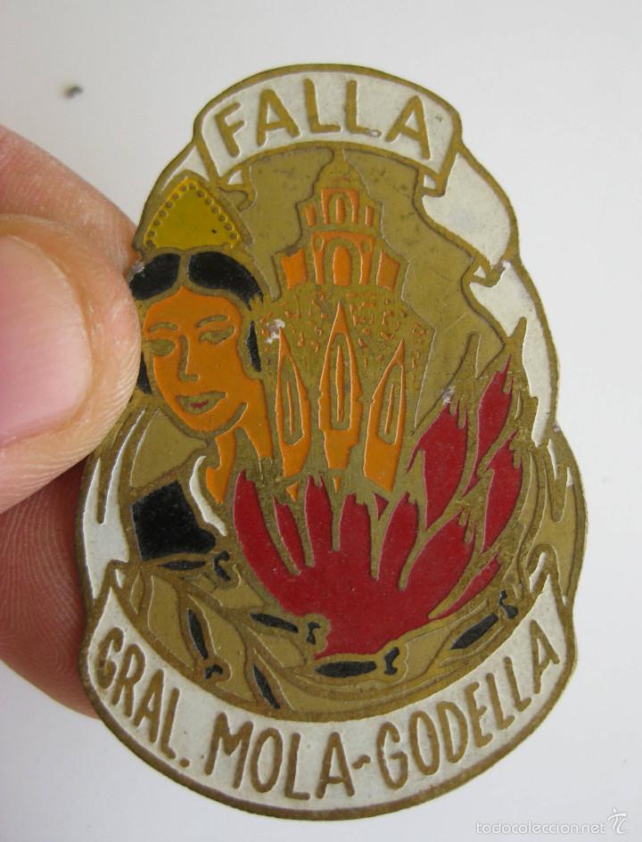 Carteles: FALLA PLACA LOGO ESCUDO GENERAL MOLA GODELLA - Foto 1