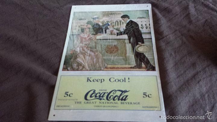 Posters: CARTEL DE CHAPA PUBLICITARIO MARCA REFRESCOS COCA COLA