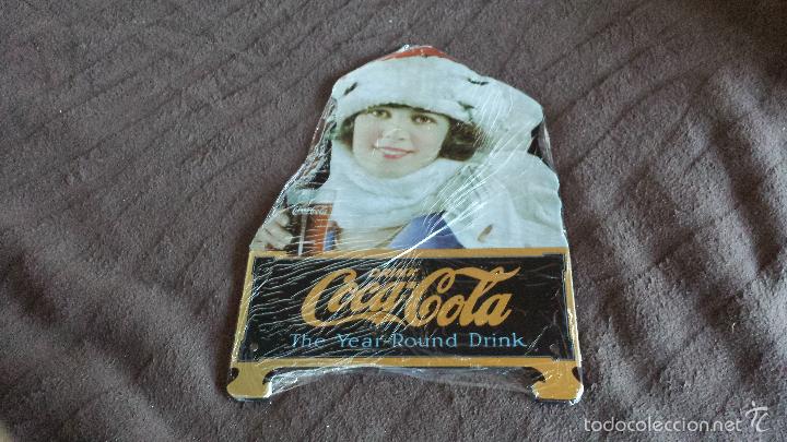 Posters: CARTEL DE CHAPA PUBLICITARIO MARCA REFRESCOS COCA COLA