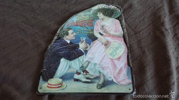 Affiches: CARTEL DE CHAPA PUBLICITARIO MARCA REFRESCOS COCA COLA