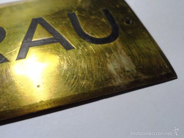 Carteles: PLACA DE PUERTA VIUDA GRAU ( CHAPA CARTEL) - Foto 2