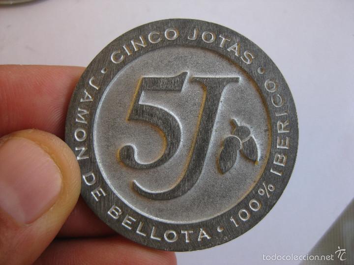 Affiches: CURIOSA GRAN MEDALLA PLACA JAMON DE BELLOTA IBERICO 5J JOTAS