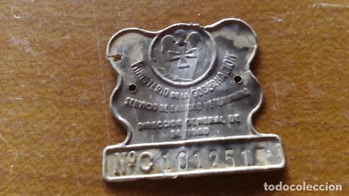 Posters: CHAPA ANTIGUA DEL SERVICIO DE SANIDAD Y VETERINARIA DEL MINISTERIO DE GOBERNACION