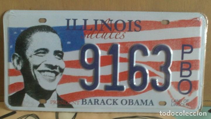 Carteles: PLACA DE MATRICULA AMERICANA- ILLINOIS - Foto 1