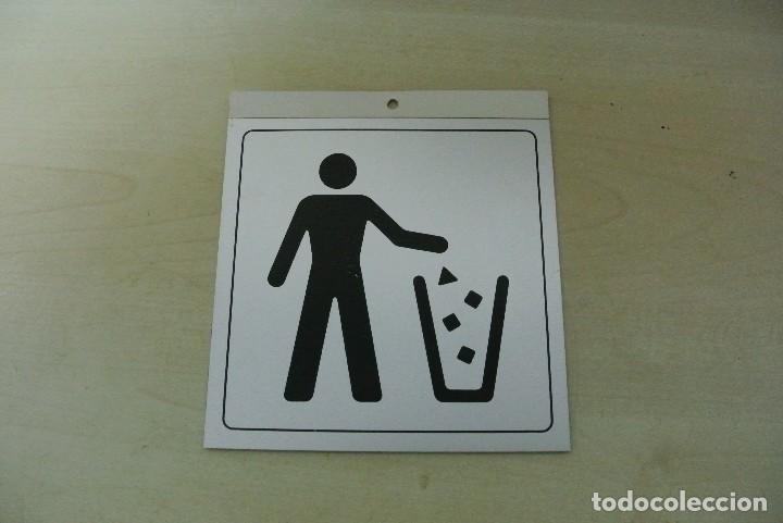 Posters: CARTEL INDICADOR PAPELERA