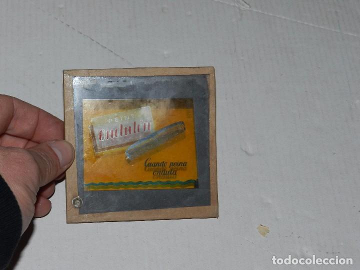 Affiches: (MCAJON) PUBLI CINEMA PEINE ONDULON , 8'5 X 8'5 CM,  SE&Ntilde;ALES DE USO