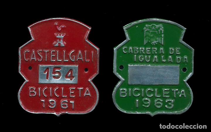 Posters: Matricula Bicicleta. Cabrera de Igualada. 1963. - Castellgali. 1961.