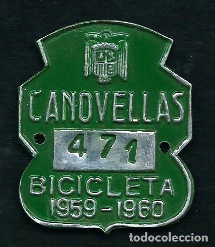 Posters: Matricula de Bicicleta Canovelles. 1959 - 1960.