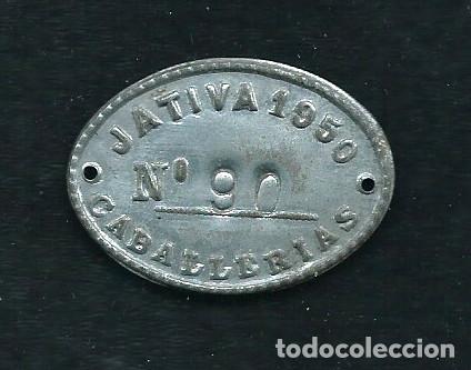 Posters: Chapa Caballerias. Jativa. 1950.