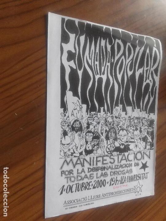Posters: FUMADA POPULAR. MANIFESTACI&Oacute;N OCTUBRE, 2000. CARTEL POLITICO FOTOCOPIADO PERO ORIGINAL. RARO