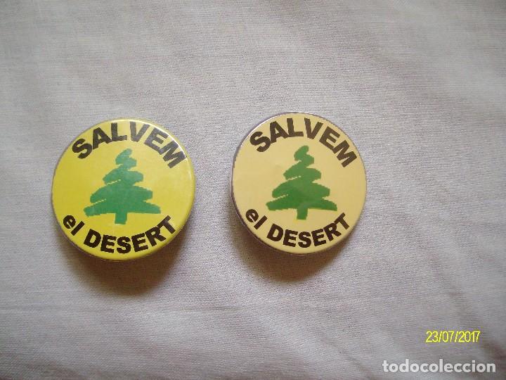 Carteles: 2 CHAPAS SALVEM EL DESERT CHAPA - Foto 1