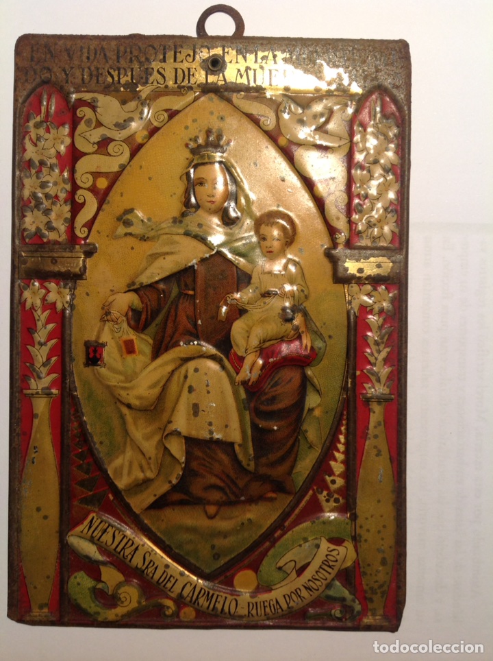Carteles: Nuestra Sra del Carmelo placa publicidad Servus - Foto 1