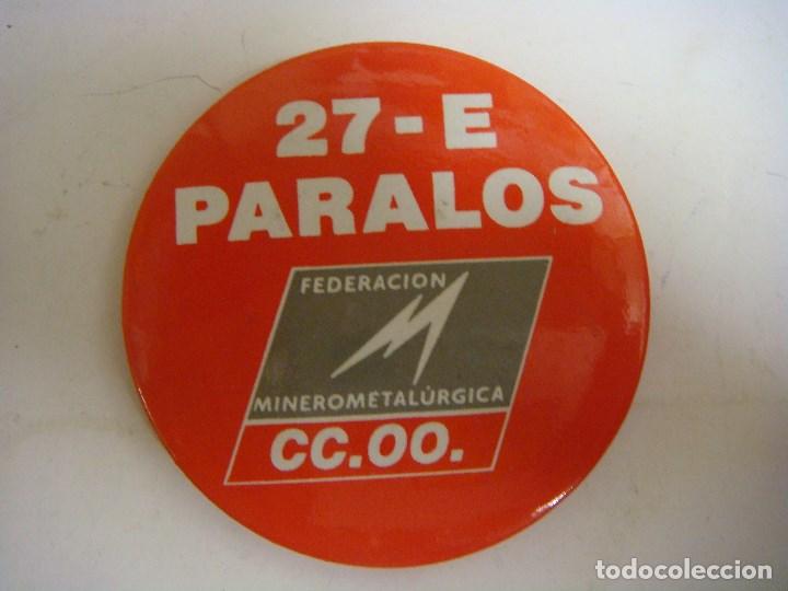 Affiches: CHAPA METALICA DE 27-E PARALOS CC.OO-FEDERACION MINEROMETALURGICA (#)