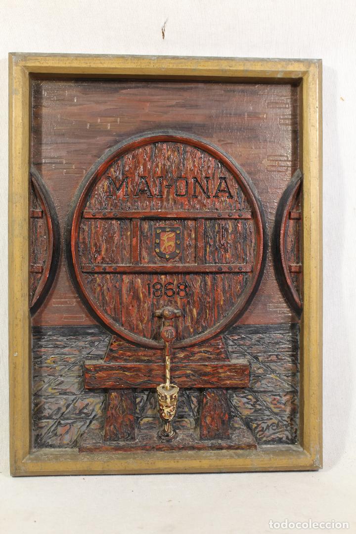 Affiches: cartel metalico publicidad mai - ona 1868 (firmado)