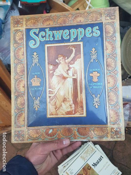 Carteles: BONITO CARTEL DE CHAPA DE LA MARCA SCHEWEPPS. - Foto 2