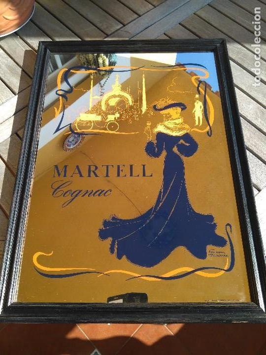 Affiches: FANTASTICO CUADRO ESPEJO PUBLICIDAD MARTELL COGNAC FRANCIA