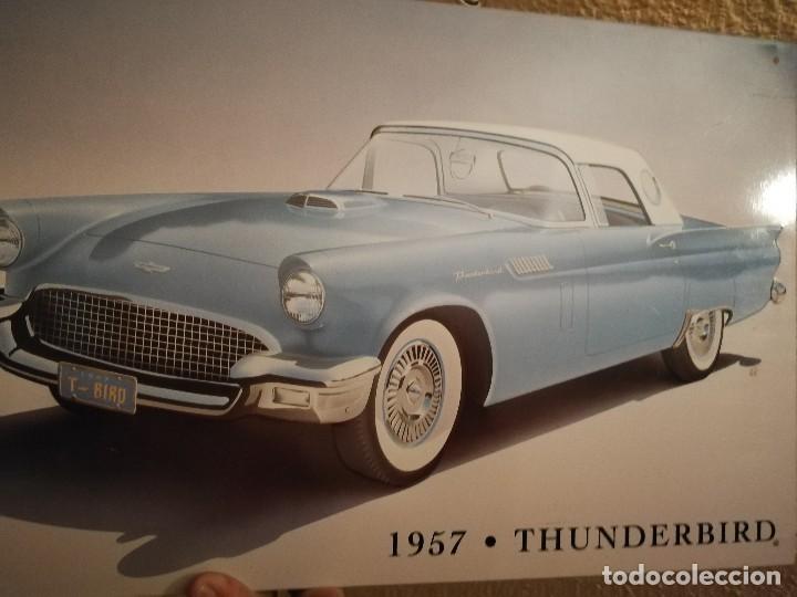 Affiches: CARTEL CHAPA THUNDERBIRD 1957 41 X 26 CM