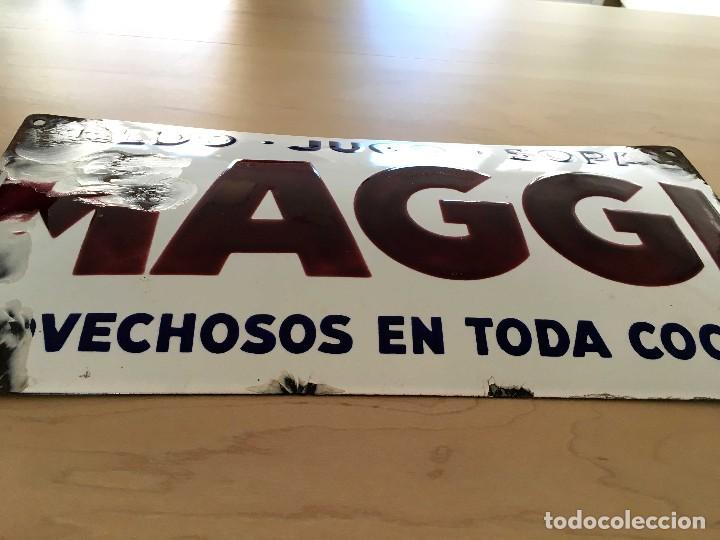 Carteles: CHAPA ESMALTADA MAGGI ABOMBADA - Foto 2
