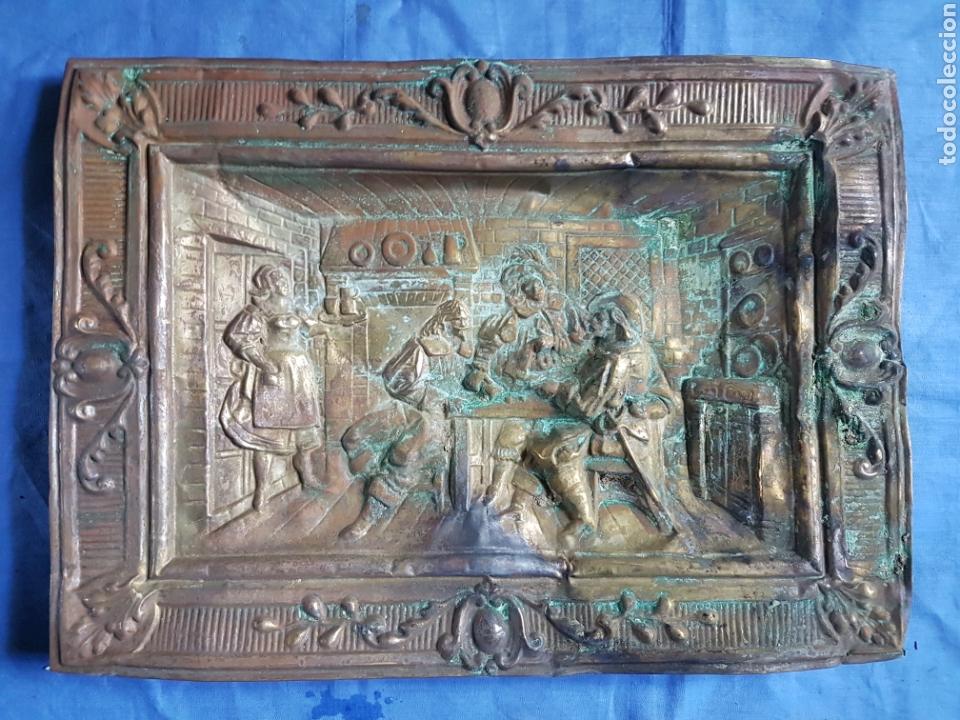 Posters: Antigua Bandeja decoracion laton escena de cocina